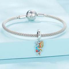 Sterling Silver S925 Phoenix Bracelet Pendant