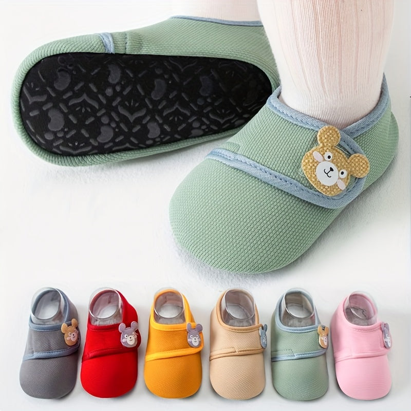 Bear Decor Non Slip Soft Floor Socks for Babies & Toddlers