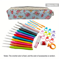 30pcs 35pcs Crochet Hooks Set Ergonomic Knitting Crochet Supplies