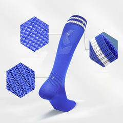 Thickened Football Socks Over Knee Striped Sports Socks