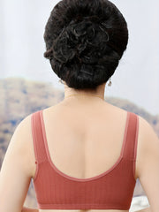 6pcs Lace Wireless Front Buckle Bras Comfortable & Breathable