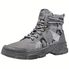 Men's Camo Tactical Boots High Top Lace Up Shoes