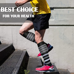 6 Pairs Compression Socks for Men and Women - Knee High Compression Stocking