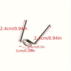 12pcs Stainless Steel Fishing Barbed Slider Spring Kit