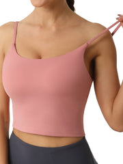 Pink Yoga Fitness Sports Tank Top Women's Activewear