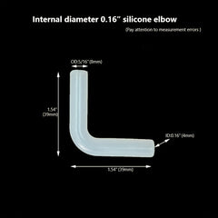 Silicone Elbow Soft Joint Hard Pipe Soft Connection Elastic Rubber Hose Coupling