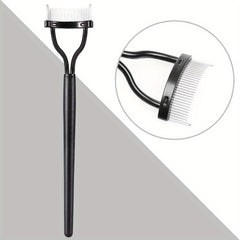 Metal Teeth Eyelash Comb Makeup Mascara Applicator