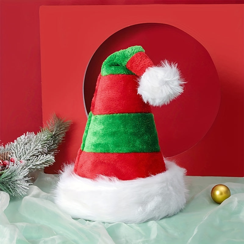 Classic Santa Hat Unisex Adult Christmas Gift Thick Velvet Comfortable