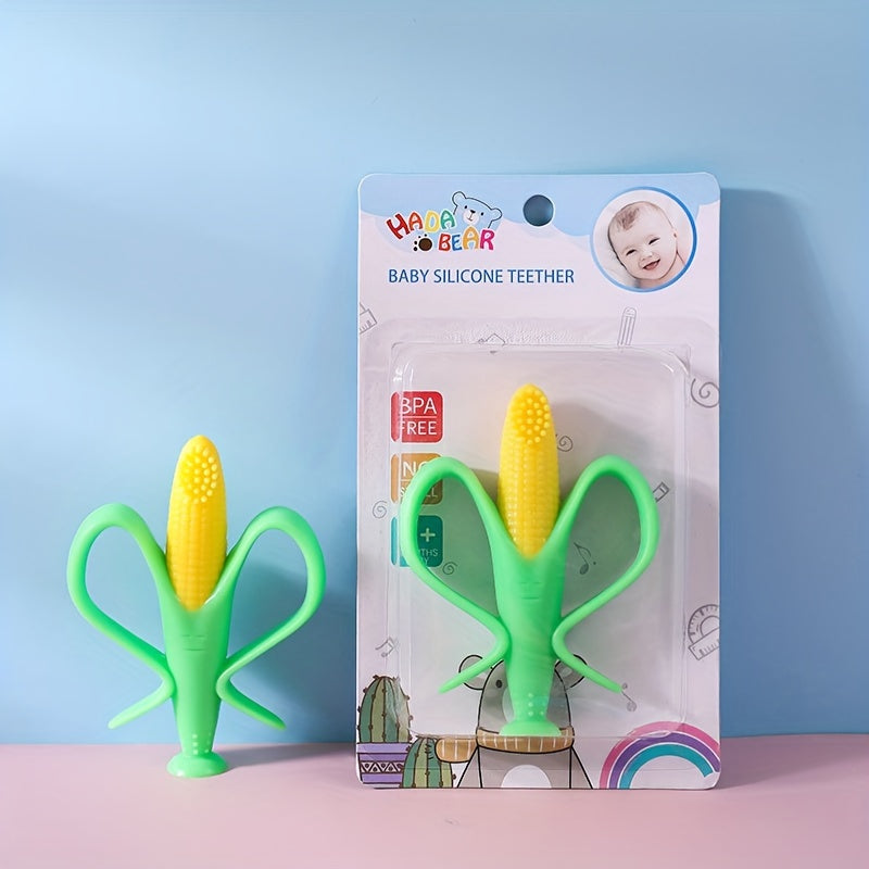 Silicone Corn Teether Toothbrush Baby Teething Toy