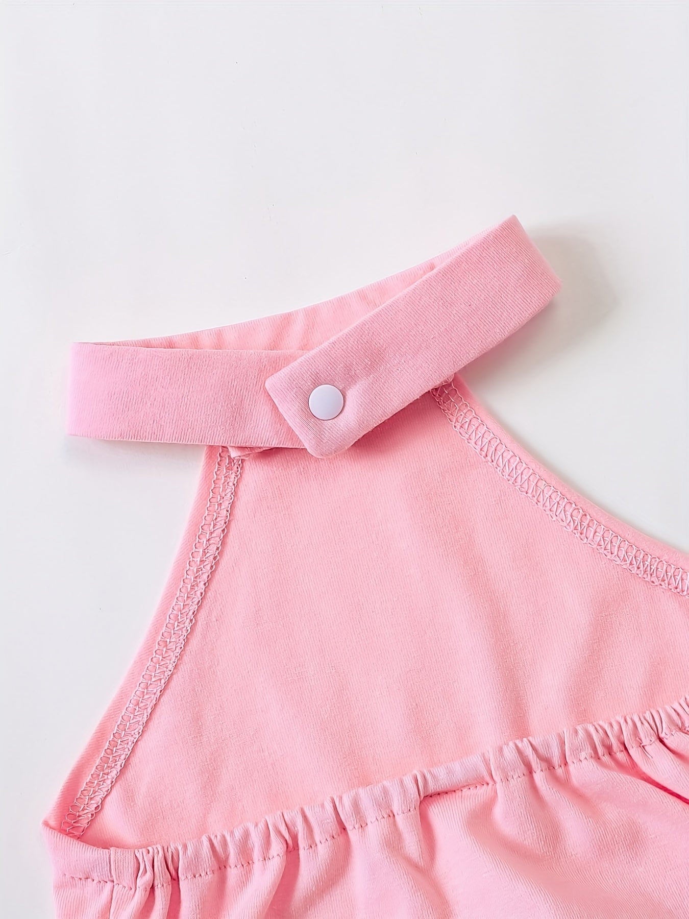 Stylish Halter Flared Leg Jumpsuit for Baby Girls