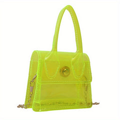 Kids PVC Jelly Chain Crossbody Bag Travel Handbag