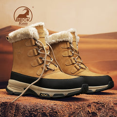 Men's Snow Boots Thermal Winter Shoes Windproof Hiking Boots