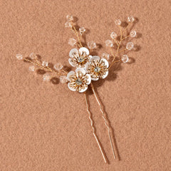 Flower Crystal Wedding Bridal Hairpin Headdress DIY