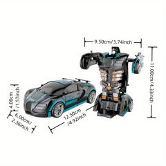 1 Pc Car Toy Collision Deformable Manual Recovery Children's Holiday Gift