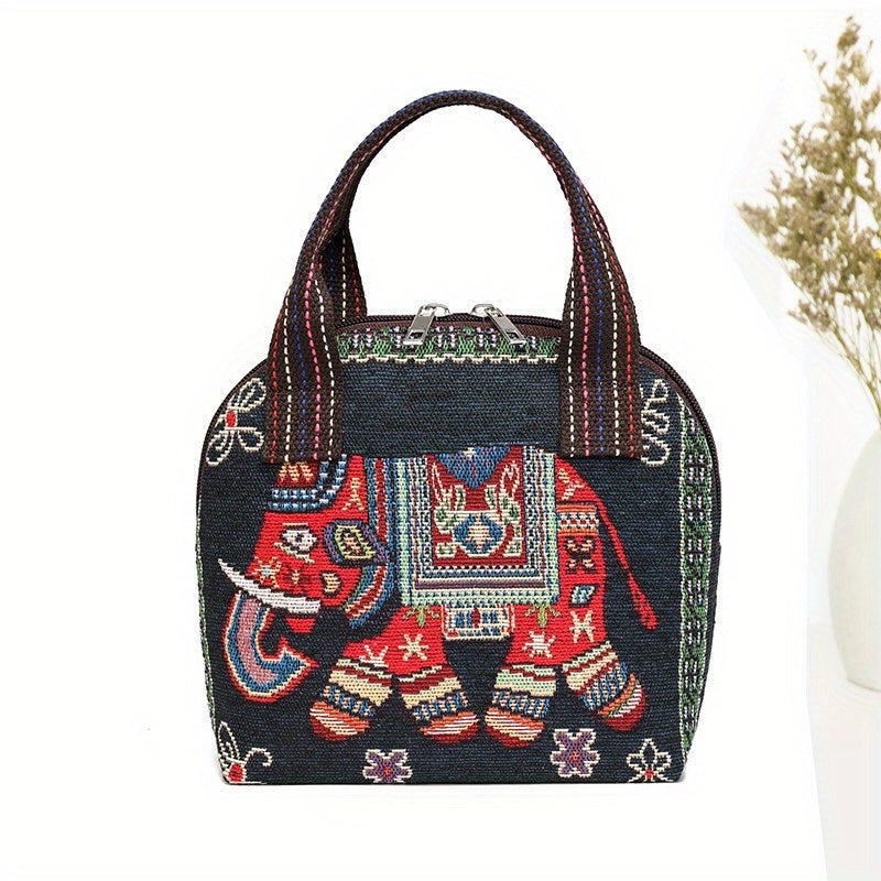 Handbag Bag Women's Bag Going Out To Work Mummy Bag Weaving Ethnic Style