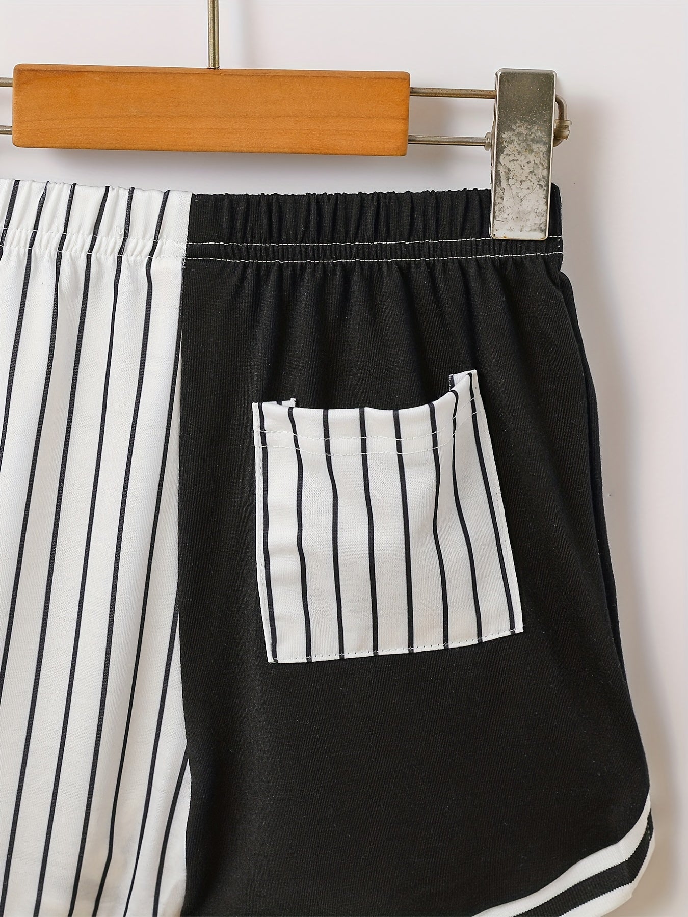 Boys Striped Shorts Elastic Waist Casual Summer Wear