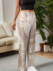 Tie Dye Lounge Pants Soft Elastic Waistband Womens Sleepwear