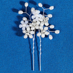Faux Pearl Flower Hairpin Bridal Wedding Hair Accessories
