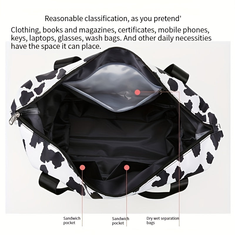 Expandable Tote Bag Dry Wet Separation Swimming Yoga Fitness Bag