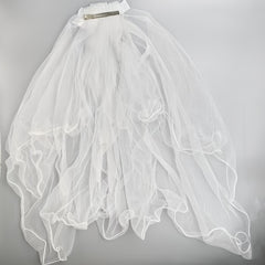 Ivory Tulle Bridal Veil Cape Shawl for Women
