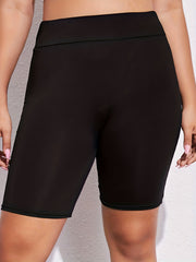 Women's Plus High Rise Skinny Shorts