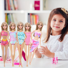 5pcs Doll Swimsuit Set for 11.5in Dolls Pool Beach Swimwear Accessories