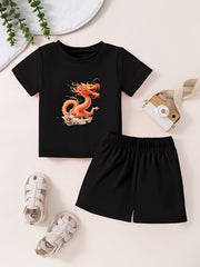 Toddler Kid 2pcs Bottoming Set Short Sleeve T shirt & Matching Shorts