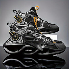 Men's High Top Basketball Shoes Non Slip Sneakers Spring Summer