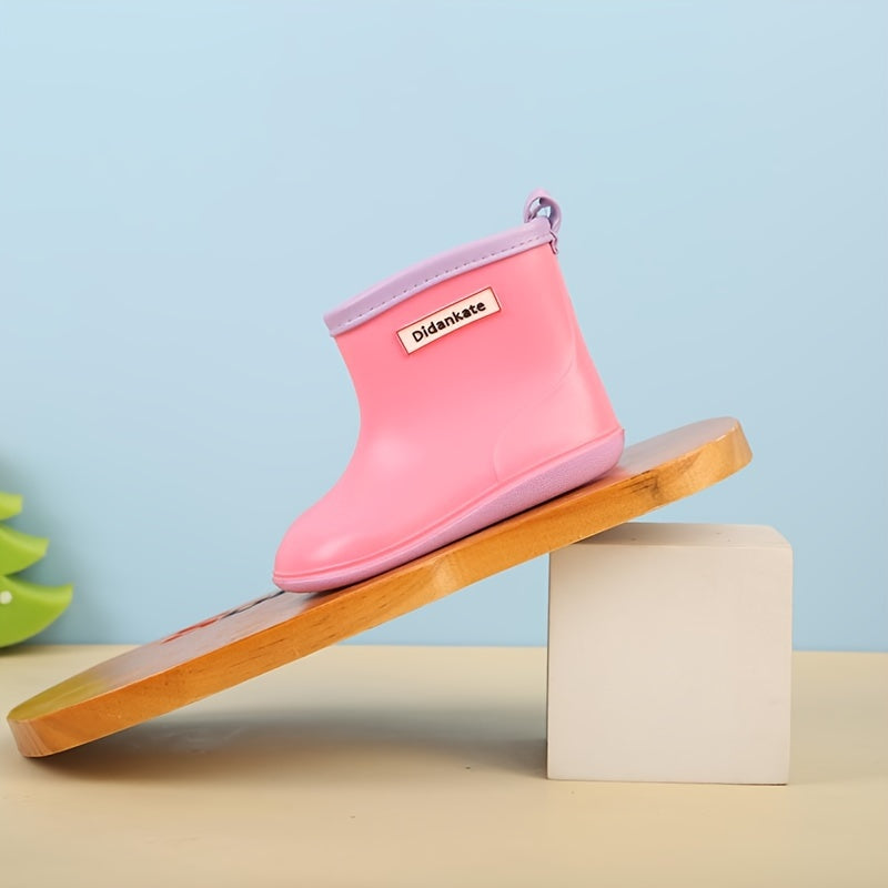 Girl's High Top Rain Boots Non Slip Waterproof Shoes
