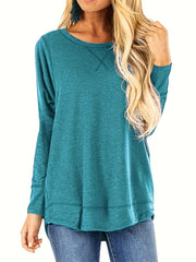 Women's Casual Long Sleeve Crew Neck Sweatshirt