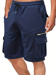 Men s Cargo Shorts with Drawstring Flap Pockets