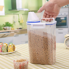 1pc Sealed Grain Storage Box Rice Beans Kitchen Storage Tank