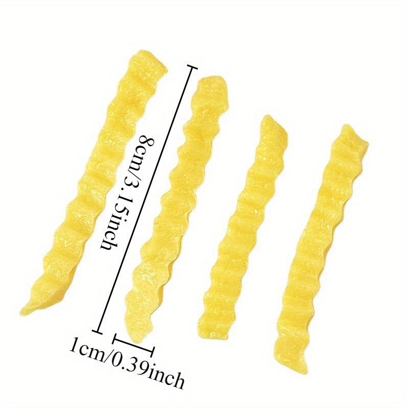Realistic Yellow French Fries Model for Photography and Parties
