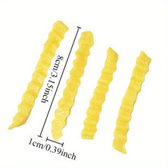Realistic Yellow French Fries Model for Photography and Parties