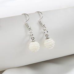 Faux Pearl Drop Earrings Jewelry Gift For Girls