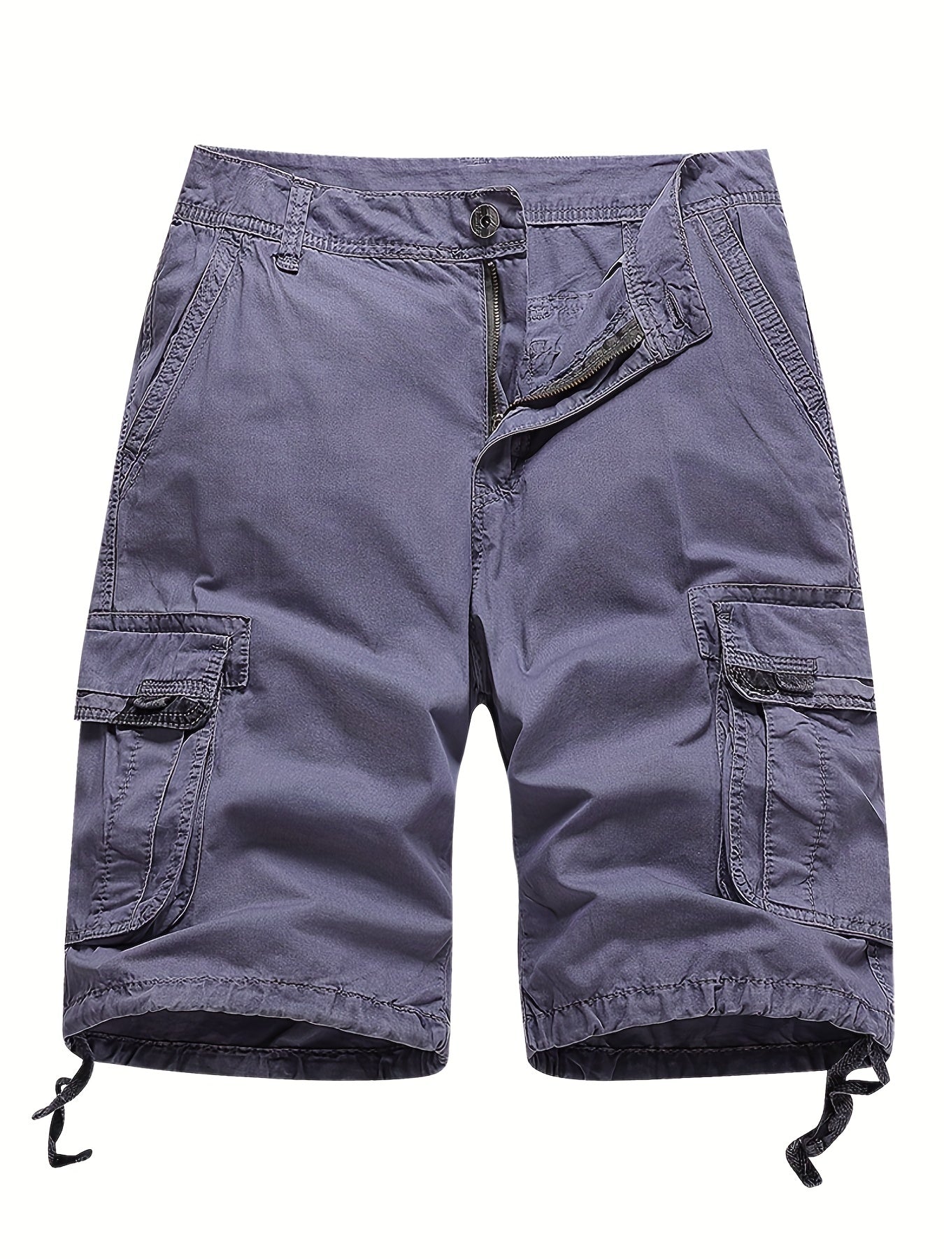 Men's Cargo Cotton Shorts with Pockets for Summer