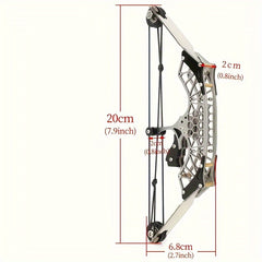 Mini Composite Bow Archery Set Stainless Steel - Outdoor Entertainment Toy