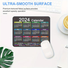 Mouse Pad Calendar Non-slip Rubber Base Waterproof Mouse Pad