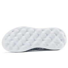 Women's Lace Walking Shoes Slip On Sneakers with Wedge Sole
