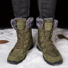 Men's Winter Snow Boots with Thermal Fuzzy Lining