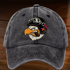 Retro Washed Cotton Baseball Cap Sunscreen Printed Cap For Outdoor Activities