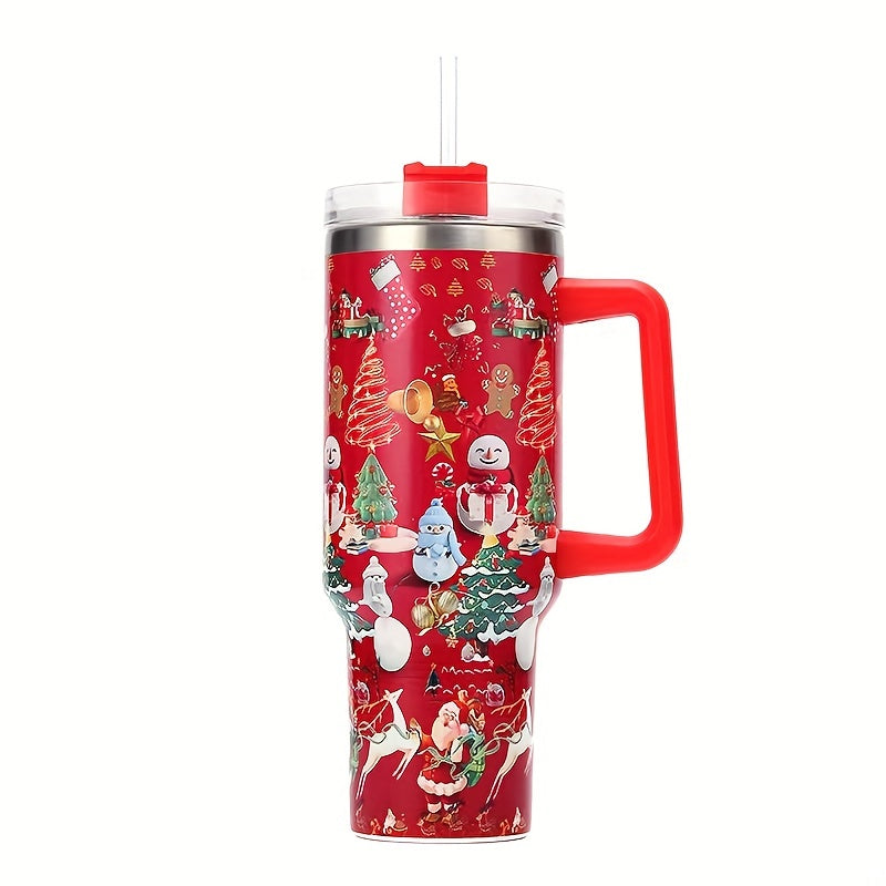 Christmas Series 40oz Stainless Steel Water Cup Leakproof Insulation Cup