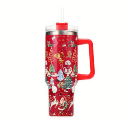 Christmas Series 40oz Stainless Steel Water Cup Leakproof Insulation Cup