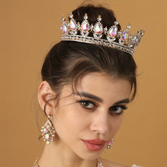 3pcs Rhinestone Headband Hair Comb Set for Bride Wedding Jewelry