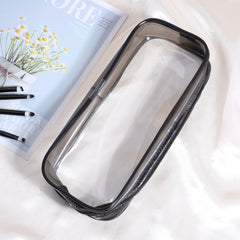 Clear PVC Makeup Pouch with Zipper for Brushes & Cosmetics