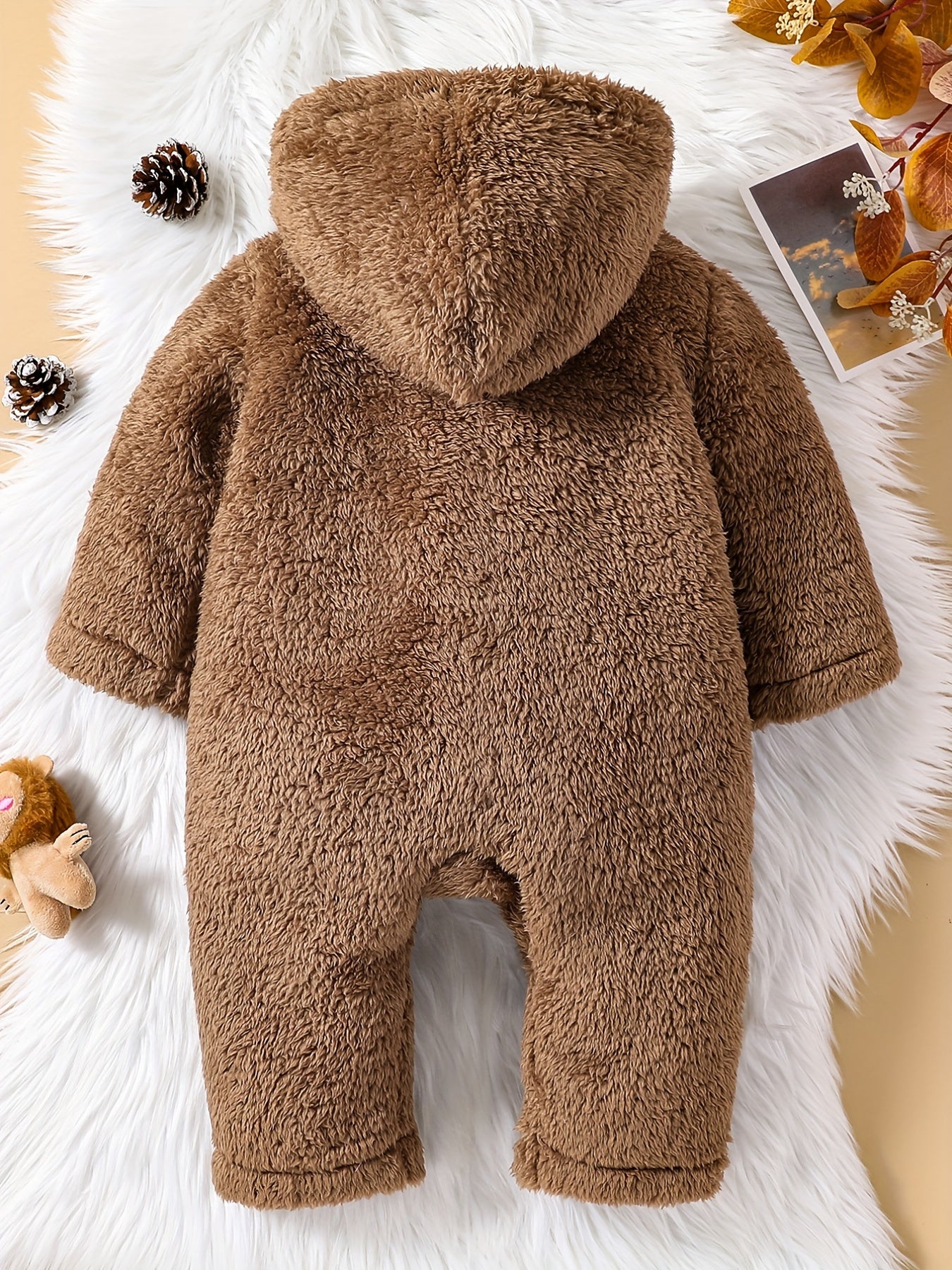Newborn Long Sleeve Hooded Jumpsuit
