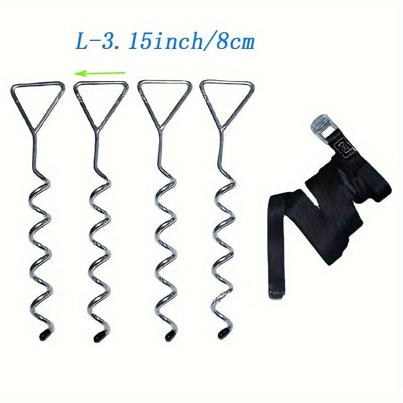 Spiral Ground Nail Stake for Pet and Camping, Trampoline Stabilizer