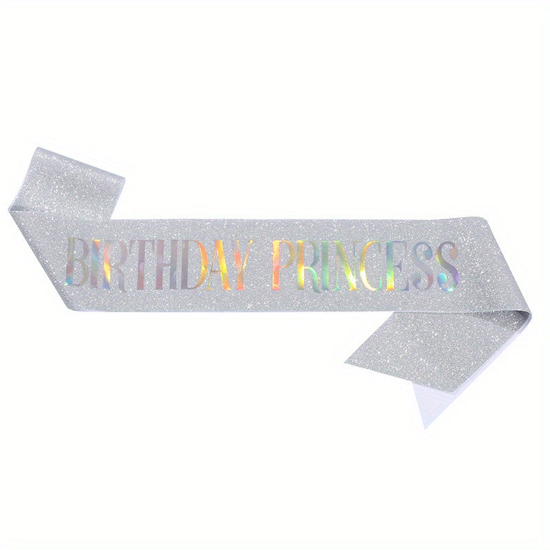 Golden Glitter Onion Shoulder Strap Princess Birthday Belt