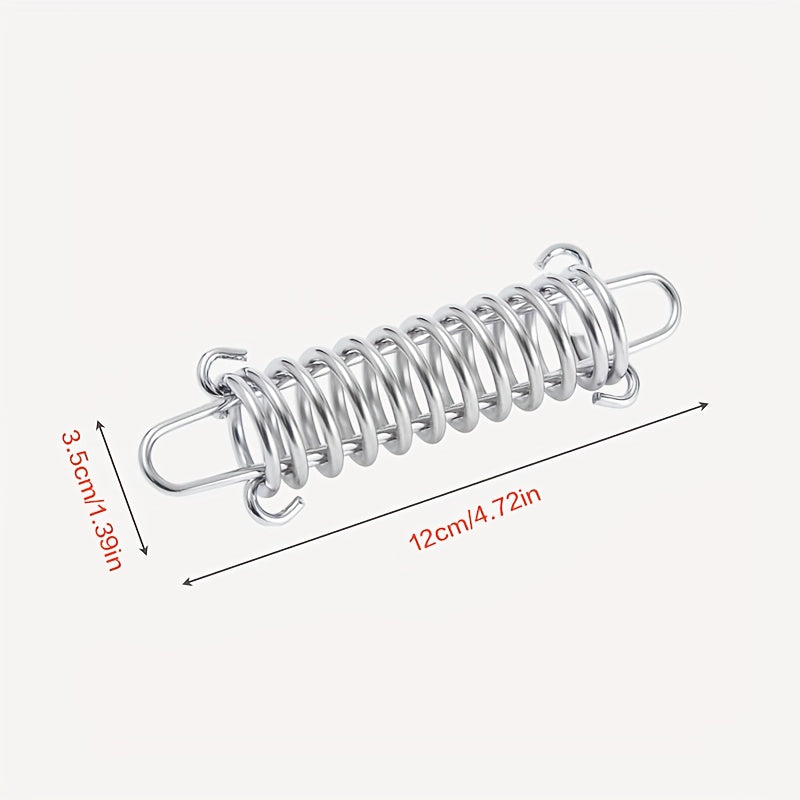 4pcs Stainless Steel Tent Spring Wind Rope Buckles for Camping