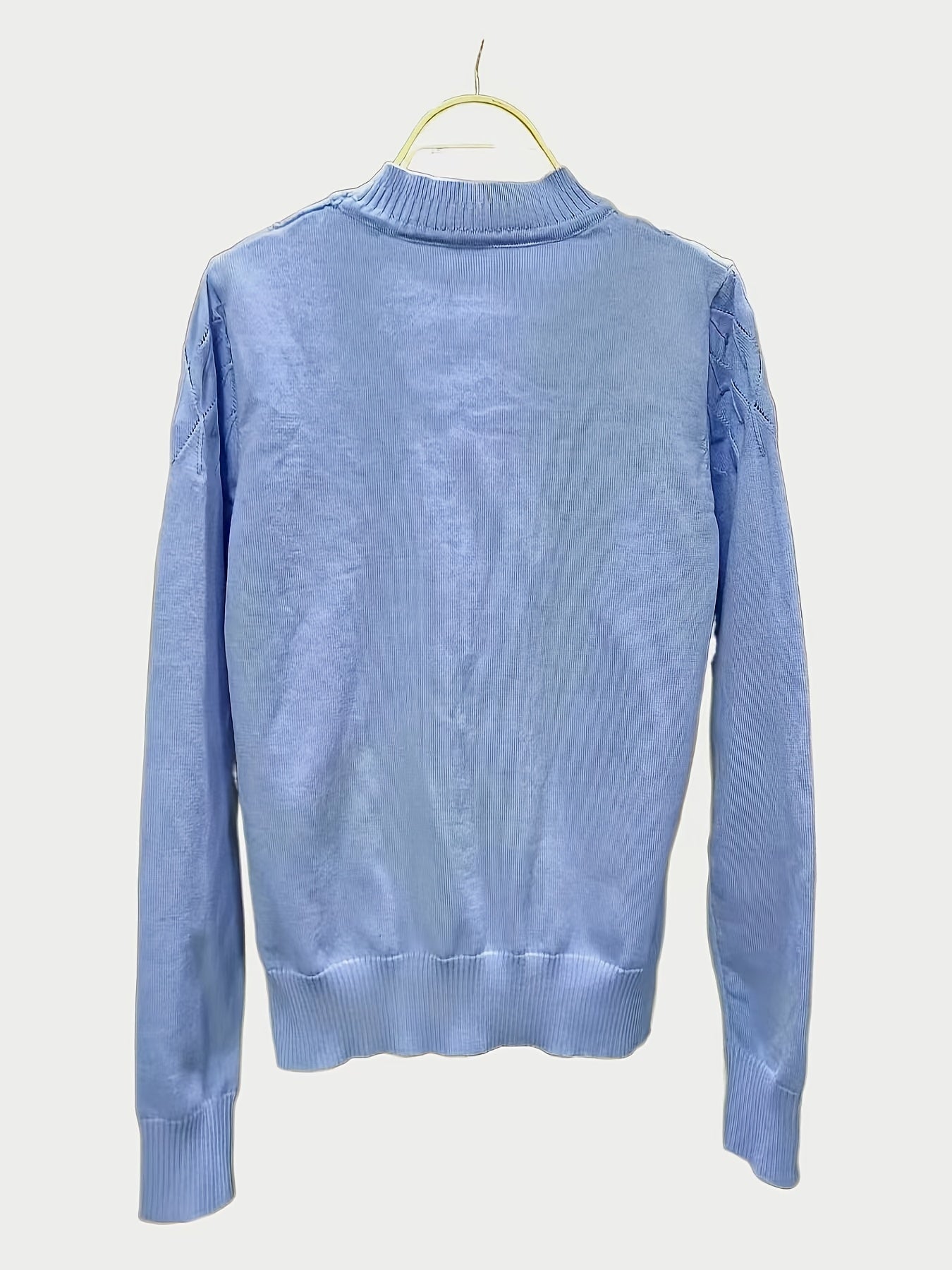Mock Neck Long Sleeve Sweater for Women